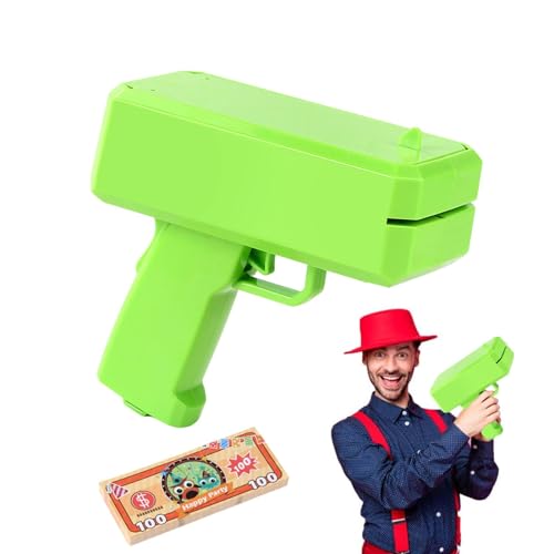 Holdes Geldsprühmaschine, Papierspielspray, Money Shooter für Filme, die echt aussehen, Handheld-Geldkanone, Geldscheinspray lässt es regnen, Spielzeug-Shooter, echt aussehender Geld-Shooter für Filme von Holdes