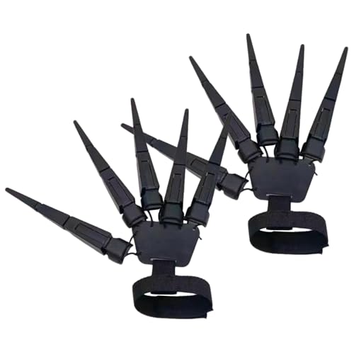 Holdes Gelenkfingerverlängerung, lange Finger – Verlängerung der Fingerkrallen für Halloween, 2 Stück, Gelenkfinger für Halloween, Schädelfinger, Krallenhand für Skelettknochen Holdes Gelenkfingerverlängerung, lange Finger – Verlängerung der Fingerkrallen für Halloween, 2 Stück, Gelenkfinger für Halloween, Schädelfinger, Krallenhand für Skelettknochen von Holdes