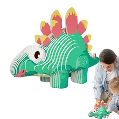 Holdes Kinder-Dinosaurier-Puzzle,Dinosaurier-Puzzles für Kinder - Dinosaurier-Tierpuzzle | 3D-Dinosaurier-Lernaktivität, pädagogische Bausteine ​​für das Training der Hand-Auge-Koordination und die von Holdes