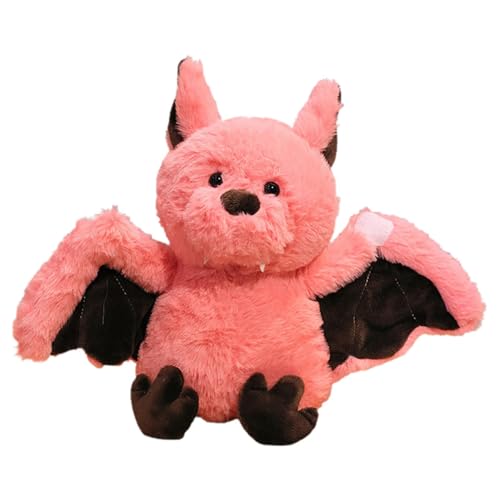 Holdes Plüsch-Fledermaus, Fledermaus-Plüsch,Kinder gefüllte Kissenpuppe - 9,5-Zoll-Halloween-Kuscheltier-Plüschspielzeug, realistisches Tier-Plüschkissenspielzeug für Kinder, und Mädchen von Holdes