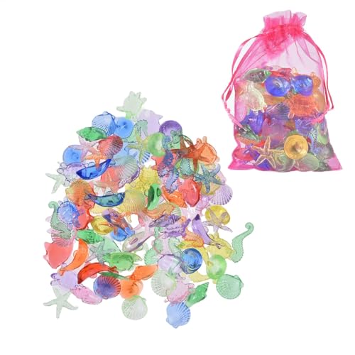 Holdes Pool Gems zum Tauchen,Dive Gems Poolspielzeug - 100 Stück Meerestier-Acryl-Edelsteine ​​ | Pool-Partygeschenke, Unterwasser-Partydekorationen für Partys, Aquarium-Dekorationen von Holdes