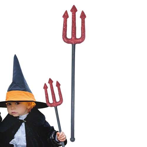 Holdes Teufelsstäbe für Erwachsene, Spielzeugspeer | Halloween Teufel Pitchgabel - Teufelskostümzubehör, Halloween-Fotografie-Requisiten, Dämonen- und Bühnenaufführungs-Requisiten für Kinder und von Holdes