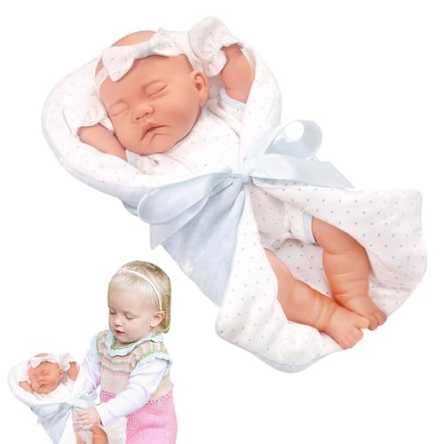 Holdes Wiedergeborene Kleinkindpuppen,Wiedergeburtskleinkindpuppen | Realistische Real-Life-Puppen - Rebirth-Puppe mit Schlafsack für, Mädchen, Kinder, Kleinkinder von Holdes