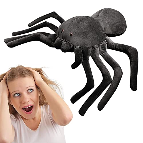 Plüschtier Für Kinder, Gefälschte Spinne Plüsch, Weiches, Kuscheliges Stofftier, Niedliches Spinnen Plüsch Puppen Spielzeug Huggable, Flippy Spider Halloween Favor,40cm von Holdes