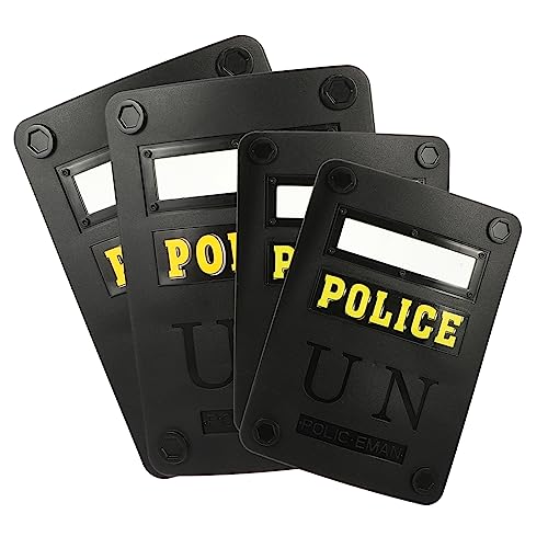 4 Stück Kinderschild Multifunktionsschild Polizist Cosplay Zubehör Cosplay Schild Spielzeug Schild Spielzeug Kostüm Für Kinder Kinder Schild Spielzeug Aufkleber Halloween von Holibanna