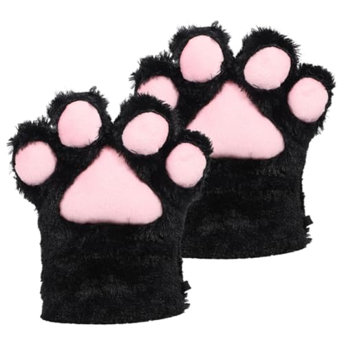 Holibanna 1 Paar Bärenkrallen Handschuhe Niedliche Handschuhe Flauschige Katzenkrallen Handschuhe Dekorative Handschuhe Cosplay Katzenkrallen Fäustlinge Cosplay Katzenkrallen von Holibanna