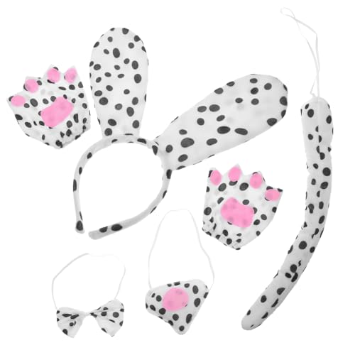 Holibanna 1 Satz Dalmatiner-Ohr-Stirnband Hundeperücke Welpenspielzeug Hundespielzeug Hundepuzzle Hundekleidung tier haarreif animal costume Stirnbänder für Damen Haarschmuck für Party Stoff von Holibanna