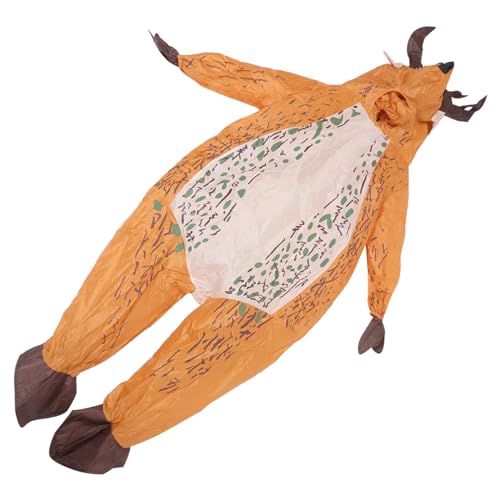 Holibanna 1 Satz Elch aufblasbarer Anzug aufblasbares Rentier Karneval Cosplay Kostüm inflatable costume tierkostüme Karnevalsoverall aufblasbarer Hirsch-Overall 190t Polyester Light Brown von Holibanna