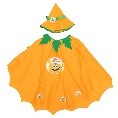 Holibanna 1 Satz Kürbis Cape für Halloween Cosplay-Kürbismantel hallowennkostüme verkleidung schöner Kürbismantel Kürbis verkleiden sich Kostüm Gestrick Orange von Holibanna