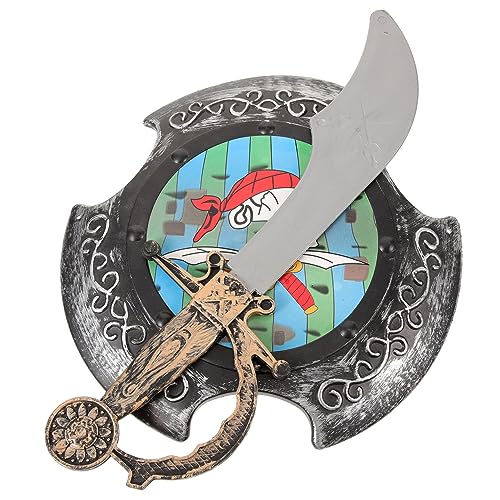 Holibanna 1 Satz Spielzeug für Kinder kinderspielzeug kalanchoe spielzeuge für Kinder Piratenschwerter Schaum Spielzeug Spielzeugschwert Spielset mit und Schild Plastik von Holibanna