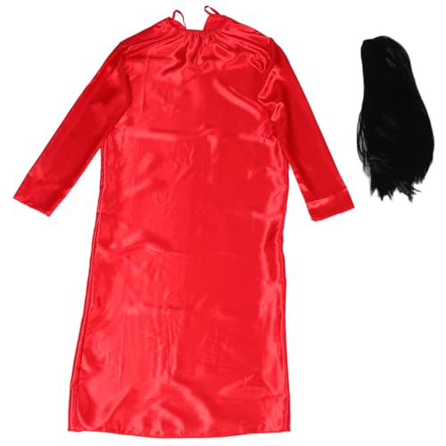 Holibanna 1 Set Geisterbrautkleid Mit Perücke Für Frauen Und Mädchen Halloween Brautkostüm Für Maskeraden Und Themenpartys von Holibanna