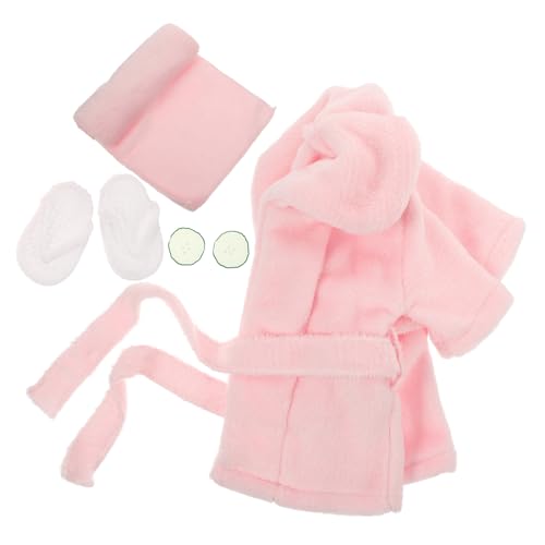 Holibanna 1 Set Neugeborenen-Fotografie-Requisite Hübscher Kleiner Bademantel Für Babys Kleinkinder Badetuch-Outfit Geschmeidiges Korallenvlies-Badetuch Für Babys Und Mädchen Mit von Holibanna