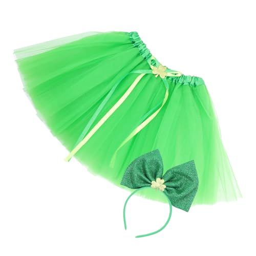 Holibanna 1 Set Partykleidung Kostüme Stirnbänder Outfits Für Mädchen Bekleidung Kinderkleid Kinderkleid Kopfband Cosplay Requisite St Patricks Dekorationen St Patricks von Holibanna