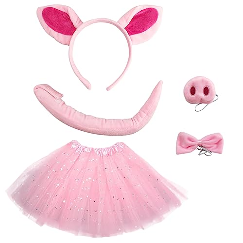 Holibanna 1 Set Stoffschwanz Schweineohr Cosplay Stirnband Kostüm Kinder von Holibanna