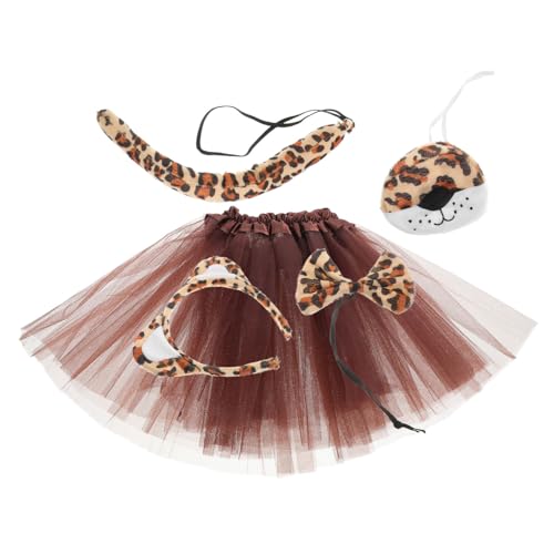 Holibanna 1 Set Weihnachts Leoparden Set Leoparden Kostüm Halloween Kostüm Leoparden Cosplay Nase Leoparden Fliege Leopardenohren Und Leopardenschwänze Cosplay von Holibanna