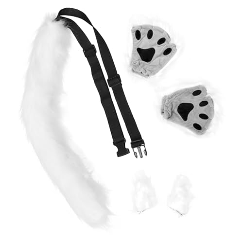 Holibanna 1 Set üschkatze Cosplay Requisiten Katzenohren Haarband Und Weiße Für Halloween Karneval Und Geburtstagsfeiern Perfektes Kostümzubehör Für üße Tierkostüme von Holibanna