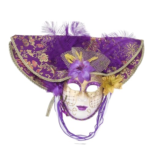 Holibanna 1 Stück Venezianische Maske Maskenmaske Vollgesichtsabdeckung Vintage-maske Für Erwachsene Für Halloween-kostümparty von Holibanna