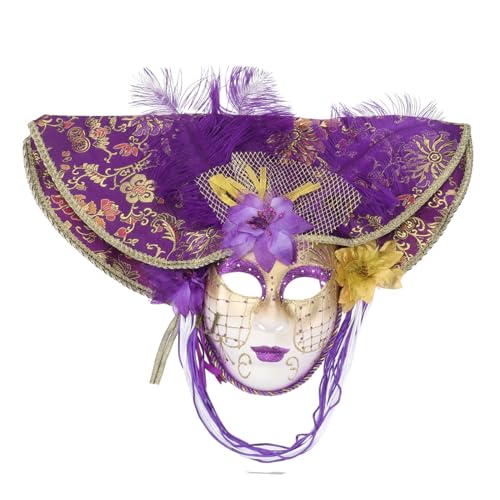 Holibanna 1 Stück große Hutmaske halloween masken halloweenmaske Gesichtsmaske masken erwachsene halloween masks frauen gesichtsabdeckung große Huthülle Venezianische Plastik von Holibanna