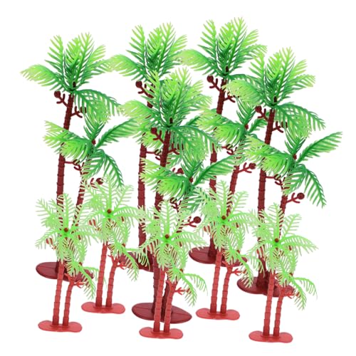 Holibanna 10 Stück Teiliges Mikro Landschaft Kokosnussbaum Mini Künstliche Tropenbäume aus PVC Sandtisch Deko Vielseitig für Garten Aquarium Kuchen und Strand Meer Themen Farbintensiv und Holibanna 10 Stück Teiliges Mikro Landschaft Kokosnussbaum Mini Künstliche Tropenbäume aus PVC Sandtisch Deko Vielseitig für Garten Aquarium Kuchen und Strand Meer Themen Farbintensiv und von Holibanna