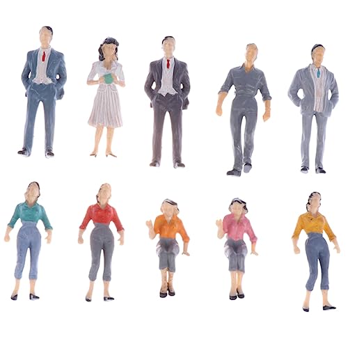 Holibanna 10Stücke Miniaturfiguren Hochwertigem Bemalte Personen für Zuglayout und Architektur Farben für Modellbahnen Holibanna 10Stücke Miniaturfiguren Hochwertigem Bemalte Personen für Zuglayout und Architektur Farben für Modellbahnen von Holibanna