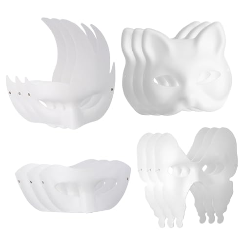 Holibanna 12 Stück Karnevalsmasken Papierkatzenmaske Kostüm Bastelmaske Maskenmaske Papiermasken Ausmalmasken Party Papiermaske Party Papiergesichtsmaske Bemalbare Papiermaske Kostümmaske Holibanna 12 Stück Karnevalsmasken Papierkatzenmaske Kostüm Bastelmaske Maskenmaske Papiermasken Ausmalmasken Party Papiermaske Party Papiergesichtsmaske Bemalbare Papiermaske Kostümmaske von Holibanna