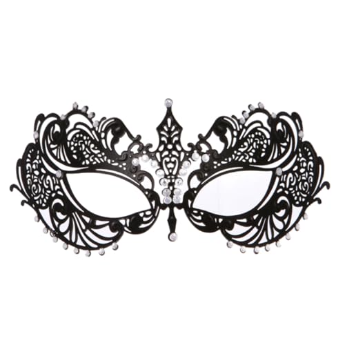 Holibanna 1Stk Ball Masken Modemasken Tanzparty-Maske Party Halbgesichtsmaske frauen maske Strasssteine Strass-Party-Maske Cosplay-Maske Black von Holibanna