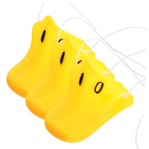 Holibanna 21 Stk Entennase Krähe Kaninchen Entenzubehör Tierisches Nasenkostüm Ente Cosplay Requisiten Entenanzug Neuheit Entenmaul Halloween-enten Entenschnabelnase Hahn-maske Vinyl Yellow von Holibanna