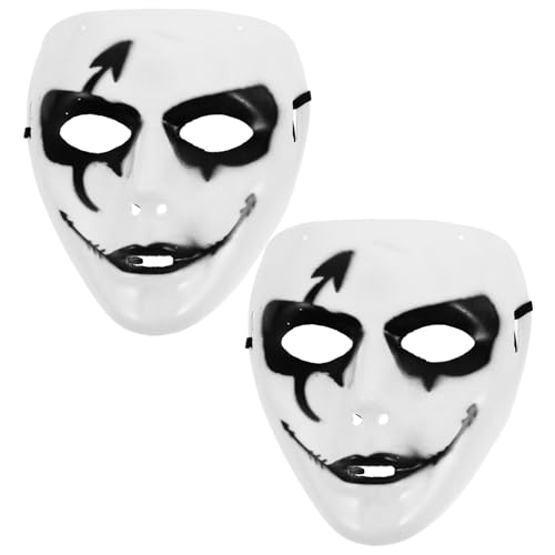 Holibanna 2St Halloween-Maske halloween masken halloweenmaske faschingsmasken gruselmasken masken für halloween kleidung Maskerade-Maske Maske für Tänzer Party-Maske Party-Kostümmaske Black von Holibanna