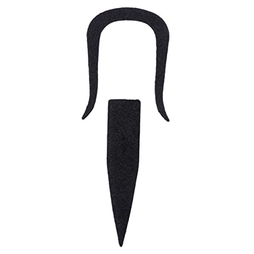 Holibanna 2St schwarzer Bart Halloween Costume Halloween Kleidung Halloween kostü Halloween Outfit haarstick Spaßig Halloween-Schnurrbärte falscher Schnurrbart klebender falscher Bart Black von Holibanna