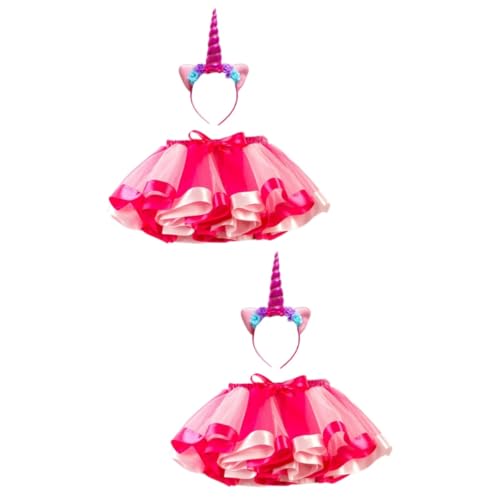 Holibanna 2st Einhorn Kostüm Kinderkostüme Einhorn Mädchen Kleidung Mädchen-outfit Tutu-rock Für Mädchen Mädchen-tutu Tüllkleid Für Mädchen Kostüme Für Mädchen Mädchen-tüllkleid Rosy von Holibanna