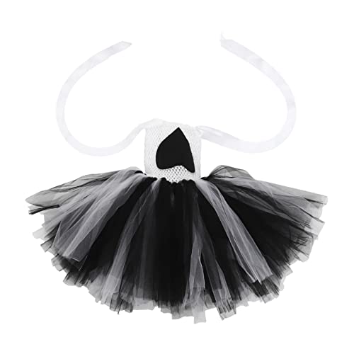 Holibanna 2st Kinderkleid Geburtstagskleid Ballkleider Für Mädchen Kleider Für Babymädchen Partykostüm Für Mädchen Halloween-kostüme Für Kinder Mädchen-tutu-trikot Nylongewebe Black von Holibanna