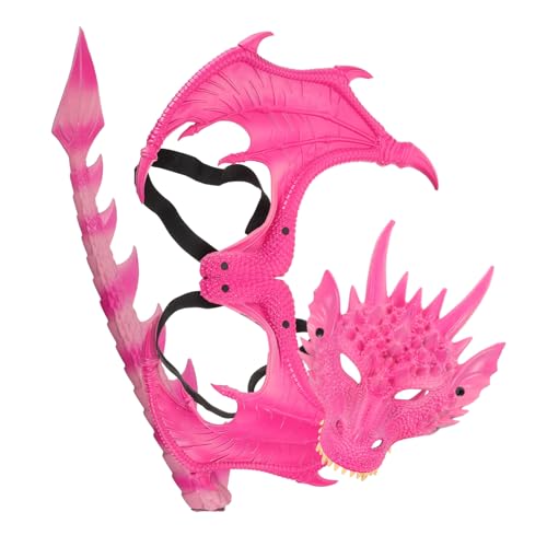 Holibanna 3 Stück Teiliges Halloween Drachen Kostüm Set für Flügeln und Maske Vielseitig Einsetzbar für Cosplay Schulaufführungen und Halloween Partys Holibanna 3 Stück Teiliges Halloween Drachen Kostüm Set für Flügeln und Maske Vielseitig Einsetzbar für Cosplay Schulaufführungen und Halloween Partys von Holibanna