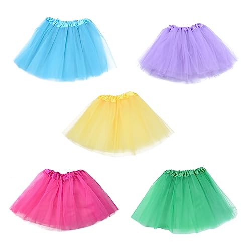 Holibanna 3 Tutu-Rock aus Tüll prinzessinenkleid prinzessinkleid Light blue tutu Light purple tutu Tulle skirt Mädchen Tutus Tutu-Kleid Mädchen Tutus für Mädchen Tutus-Rock für Mädchen von Holibanna