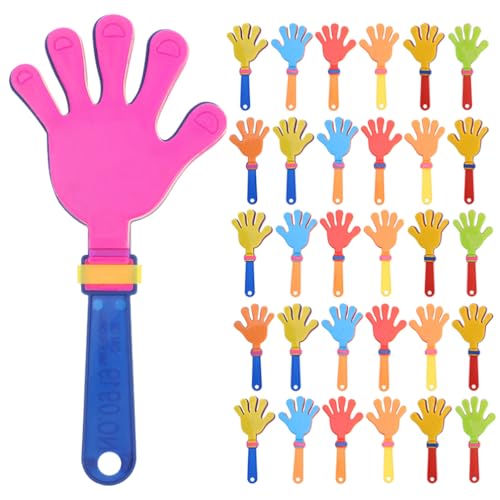 Holibanna 36 Stücke Kunststoff Hand Klatscher Spielzeug Für Baby Kleinkind Kinder Spielzeug Sound Makers Party Favors Zufällige Farbe von Holibanna