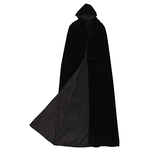 Holibanna 3St Hexenumhang Umhang Halloween-Kostüm-Requisite kreativer Umhang Outdoor-Dekor Kap Schwarzes Cape Halloween umhang Vampire Cape für Halloween Halloween-Dekor Goldener Samt Black von Holibanna