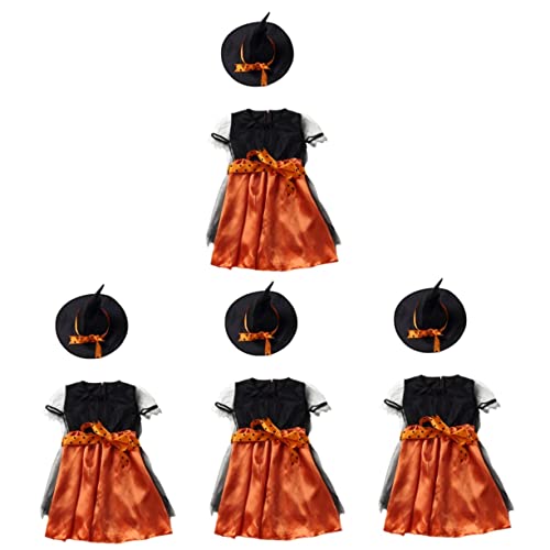 Holibanna 4 Sets Halloween Kleider Rock Halloween Dekor Halloween Kostüme Hexen Halloween Kostüm Zaubererkostüm Kinder Halloween Kinderkostüm Halloween Elemente Mädchenkleid von Holibanna