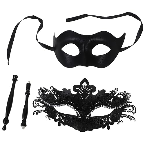 Holibanna 4 Stück Halloween Augenmaske Party Maske Damen Cosplay Maske Damen Maskerade Maske Halloween Masken Für Erwachsene Damen Schwarze Masken Maske Damen Karnevalsmaske von Holibanna