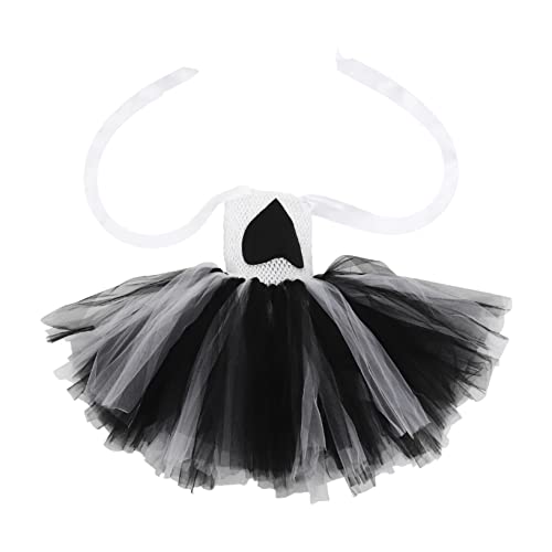 Holibanna 4 Stück Kinderkleid halloween costume halloween kleidung weihnachtskleid partykleid Mädchenkleid Kinderkostüm Anziehkleidung für kleine Mädchen mädchen kleid Nylongewebe Black von Holibanna