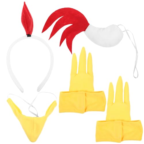 Holibanna 4 Stück Tierkostüm Hahn Stirnband Klaue Halloween Tier Cosplay Kostüm Kopfbedeckung Holibanna 4 Stück Tierkostüm Hahn Stirnband Klaue Halloween Tier Cosplay Kostüm Kopfbedeckung von Holibanna