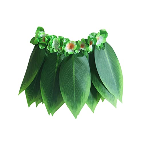 Holibanna 5 Teiliges Hawaiianisches Luau Kostümset Für Mit Grüner Ti Blatt Hula Rock Blumenkranz Armbändern Und Haarband Perfekt Für Strand Und Luau Partys von Holibanna