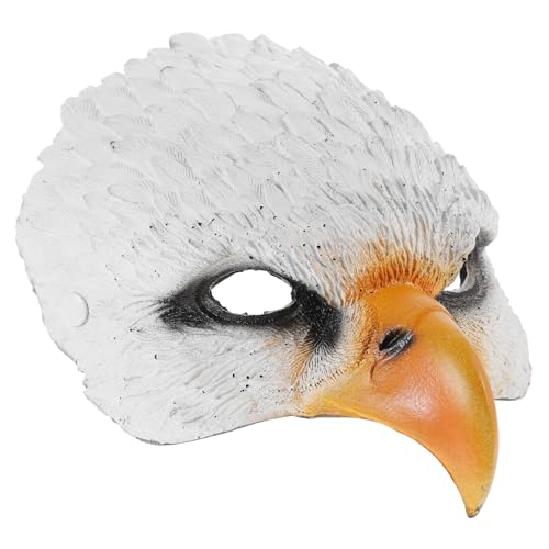 Holibanna 5St Adler Maske halloween dekoration halloween-dekoration tier masken Pennywise-Maske Karnevalspartymaske Halloween-Maske Vogel Gesichtsmaske Vogelkostüm-Accessoire Pu Weiß von Holibanna