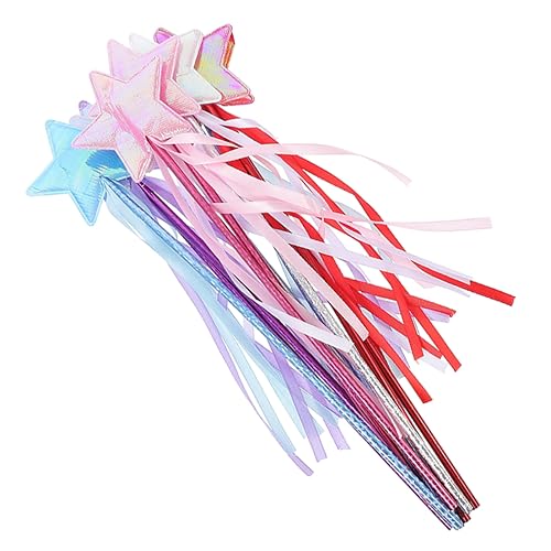 Holibanna 5St Glitzer Zauberstab fairy wand toys spielzeuge laufstall spielzeug Bühnenperformance Feenstöcke Winkelfeenstöcke Feenstab Bühnen-Performance-Requisite tragbare Feenstäbe ab Tuch von Holibanna