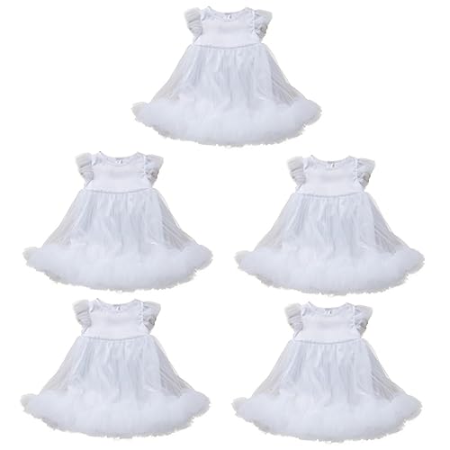 Holibanna 5St Kleid ohne Ärmel Prinzessinnenkostüm für Mädchen Ballettkleid für Mädchen Mädchenkleider formelle Kleidung Partykleid für Kleinkinder Tüllkleid für Mädchen Nähen Rock Kleine von Holibanna