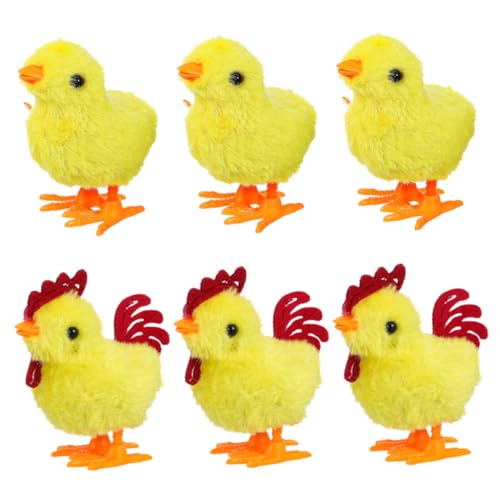 Holibanna 6 Stück Aufziehbares Plüschküken Mechanische Hühner Spielzeuge Lustige für Kindergeburtstage und Ostern Stressabbau für Kreatives mit Wind Up Mechanismus Holibanna 6 Stück Aufziehbares Plüschküken Mechanische Hühner Spielzeuge Lustige für Kindergeburtstage und Ostern Stressabbau für Kreatives mit Wind Up Mechanismus von Holibanna