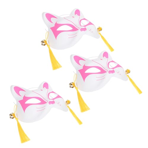 Holibanna 6 Stück Fuchs Halbmaske Dekore Katzenkostüm Halb Cosplay Cosplay Kostüm Ball Fuchs Cosplay Japanische Cosplay Maskerade Für Frauen Abschlussballmaske Pvc von Holibanna