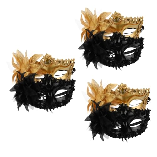 Holibanna 6 Stück Halbmaske Cosplay Partymaske Dressing Up Masques Festival Erwachsene Dekorative Blumenmaske Maskerademaske Requisiten Kostüm Partyzubehör Ball von Holibanna