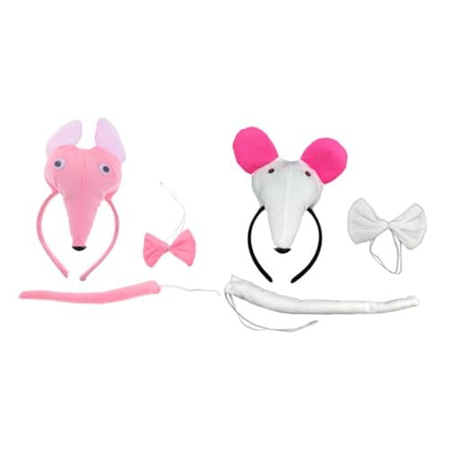 Holibanna 6 Stück Teiliges Mäuse kostüm Haarreifen mit Niedlicher Nase und Schleife Weiche Tier accessoires für Karneval Fasching Halloween und partys Holibanna 6 Stück Teiliges Mäuse kostüm Haarreifen mit Niedlicher Nase und Schleife Weiche Tier accessoires für Karneval Fasching Halloween und partys von Holibanna