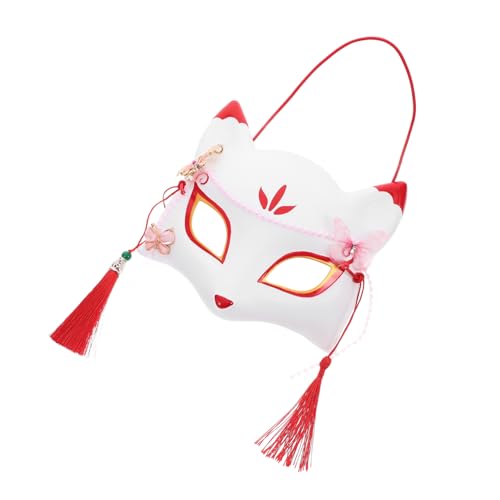 Holibanna 7 Stück Fuchs Maske Halloween Kostüme Für Mädchen Abschlussball Kopfbedeckung Katze Maskerade Maske Tier Halbgesichter Maske Bastelmaske Halbe Maskerade Maske Japanische von Holibanna