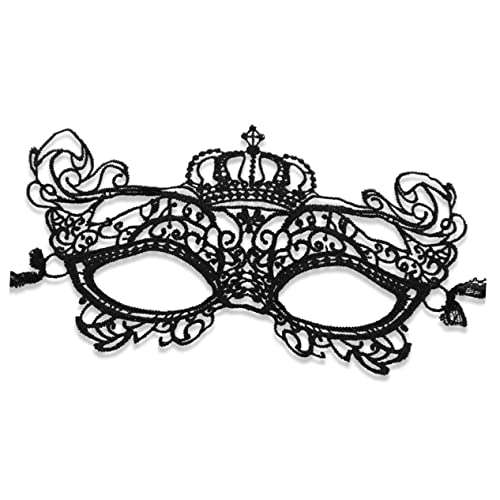 Holibanna 8 Stk Halloween-Schleier Kostüm Maske Spitzenschleier Maskerademasken schwarze Augenabdeckung Ball-Fantasie-Maske halloween party halloween masken Halloween-Maske hohle Maske Black von Holibanna