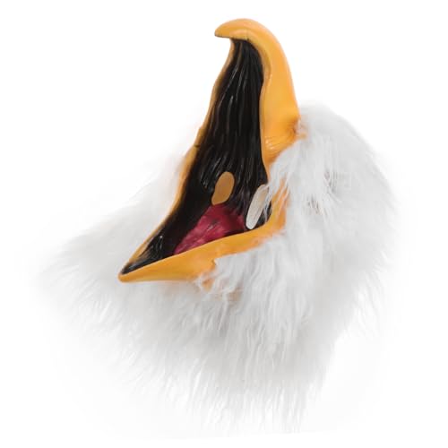 Holibanna Adlermaske Tiermasken Falkenmaske Adlerkostüm Für Adlerkopfmaske Adler-halloween- Karnevalskostüm Tierkopfmaske Tiermaske Aus Festivalmaske Emulsion Weiß von Holibanna